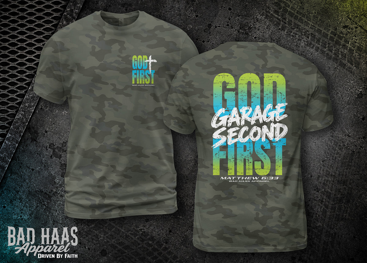 God First. Garage Second. Tee