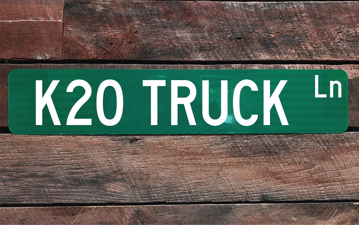 K20 Truck Ln Street Sign