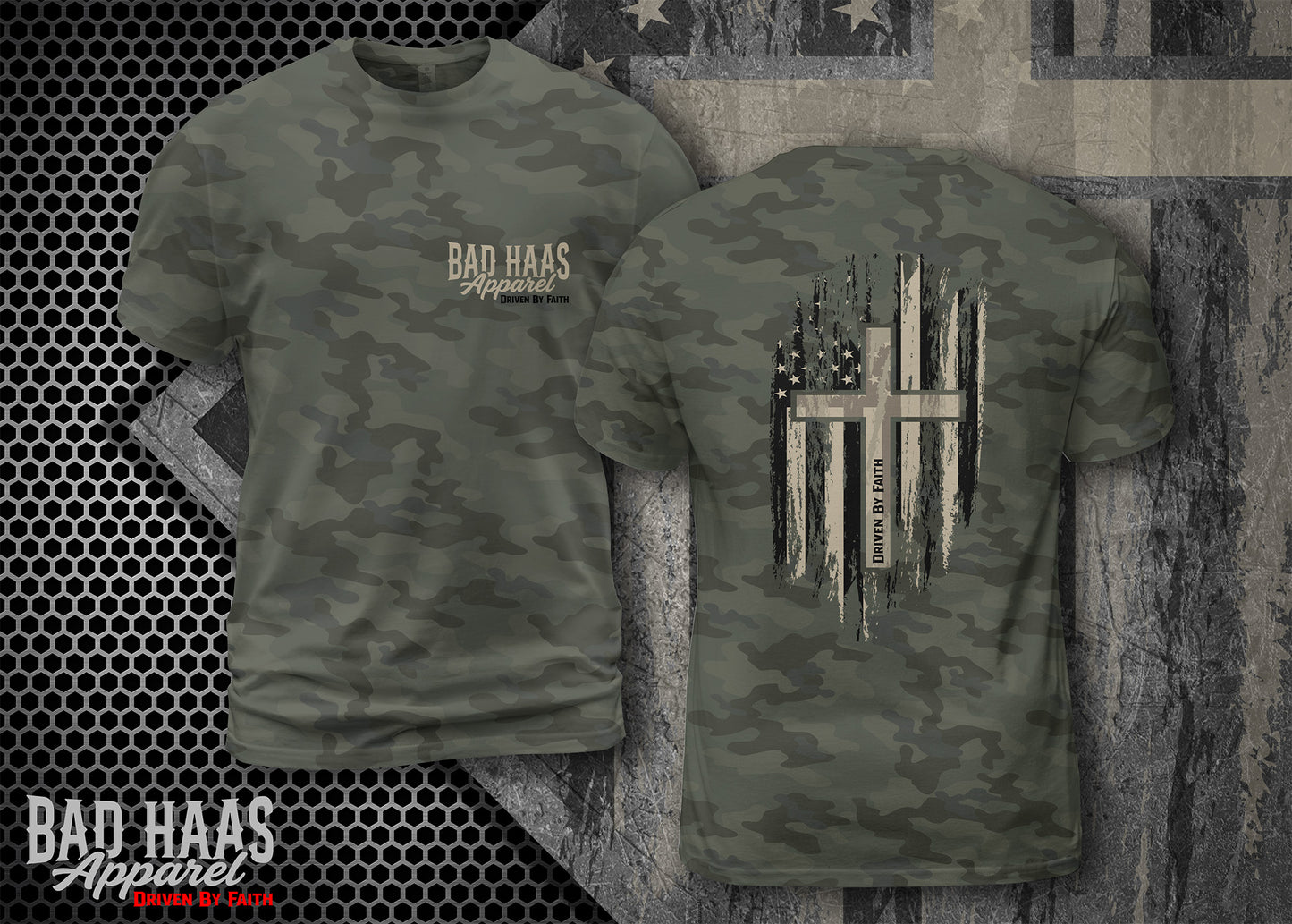 One Nation Under Faith Tee - Camo Edition