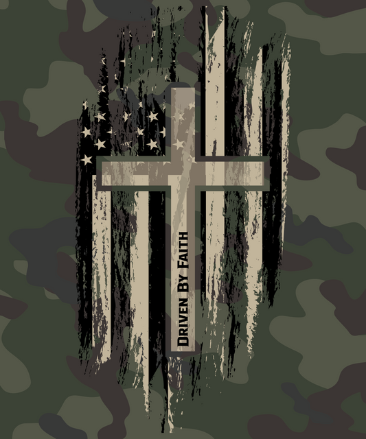 One Nation Under Faith Tee - Camo Edition