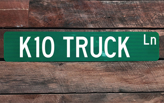 K10 Truck Ln Street Sign