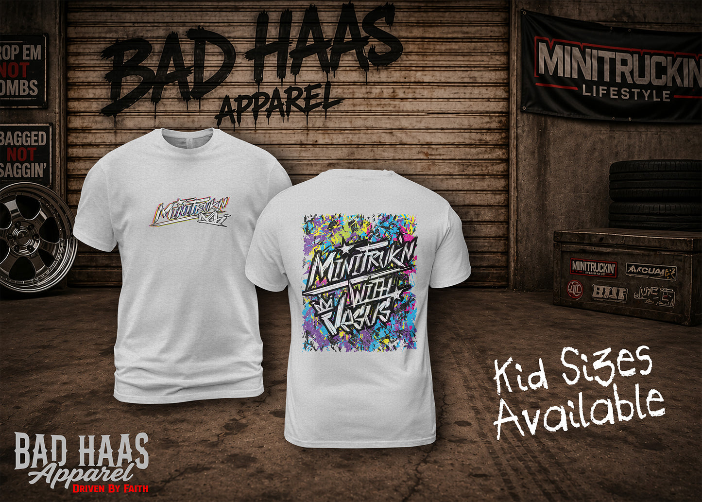 MiniTrukn’ With Jesus Tee - Kids