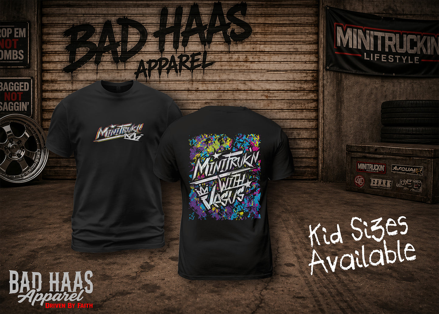 MiniTrukn’ With Jesus Tee - Kids