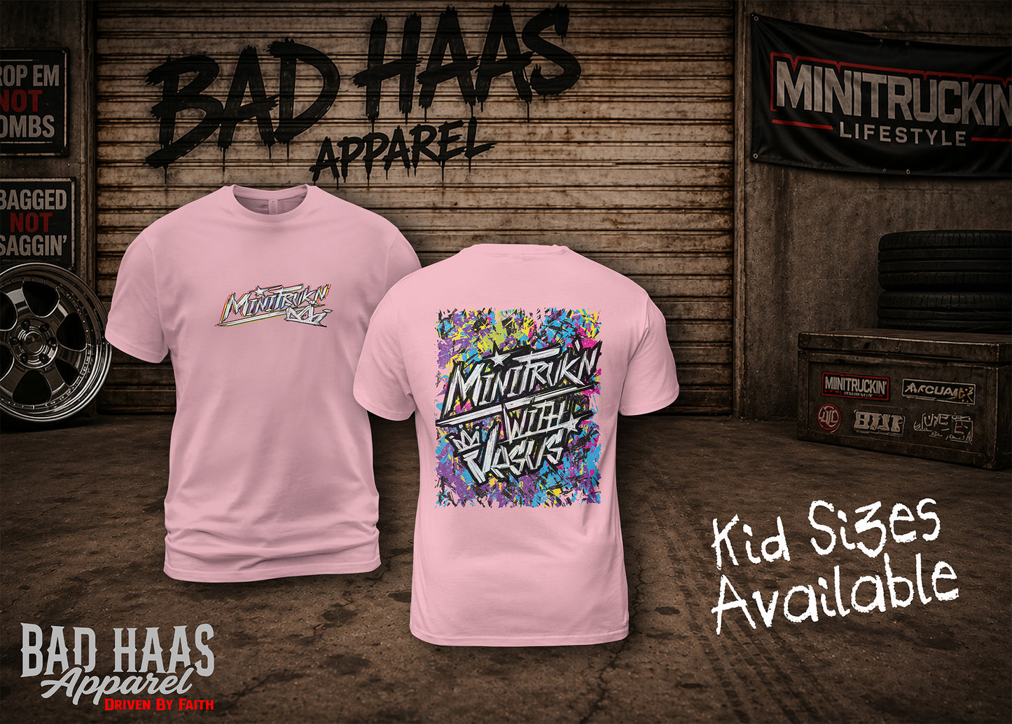 MiniTrukn’ With Jesus Tee - Kids