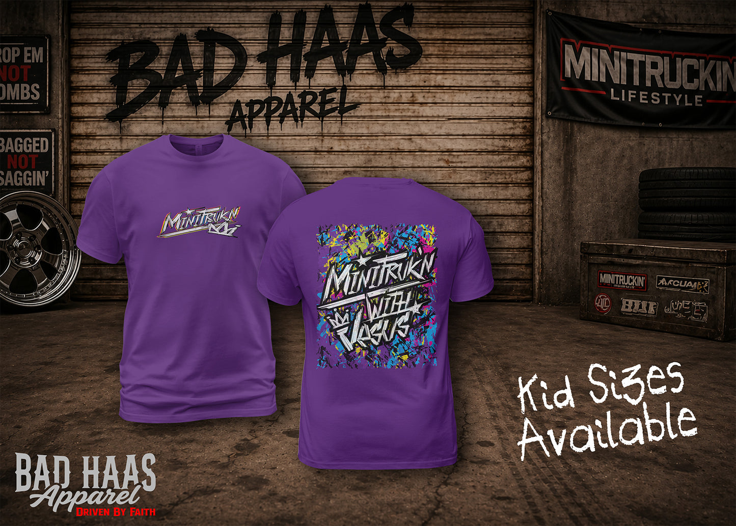 MiniTrukn’ With Jesus Tee - Kids